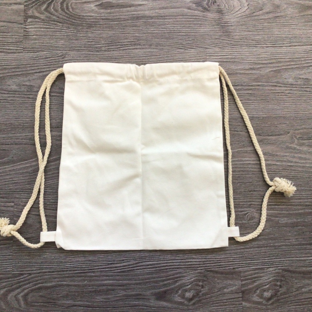 Adorable Canvas Drawstring Backpack - Picture 2 of 2